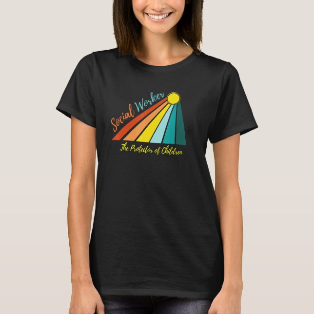 T-shirt Protection Sociale Des Enfants Différents (Devant)
