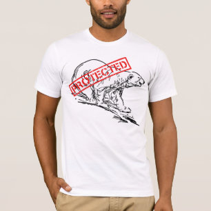 T-shirt protégé d'ours blanc