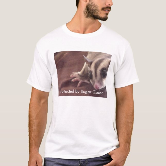 T-shirt Protégé en le planeur de sucre, AVERTISSANT (Devant)