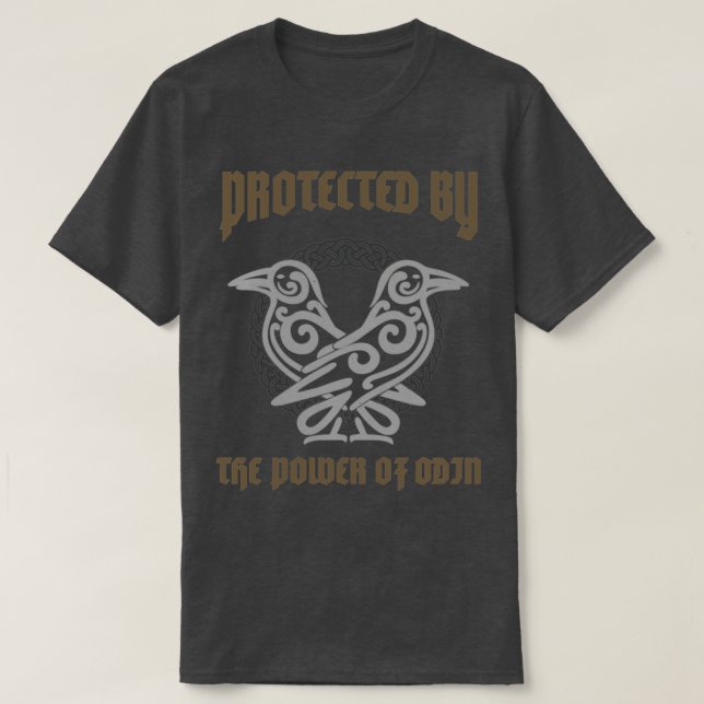 T-shirt Protégé Par La Puissance D'Odin Viking (Design devant)