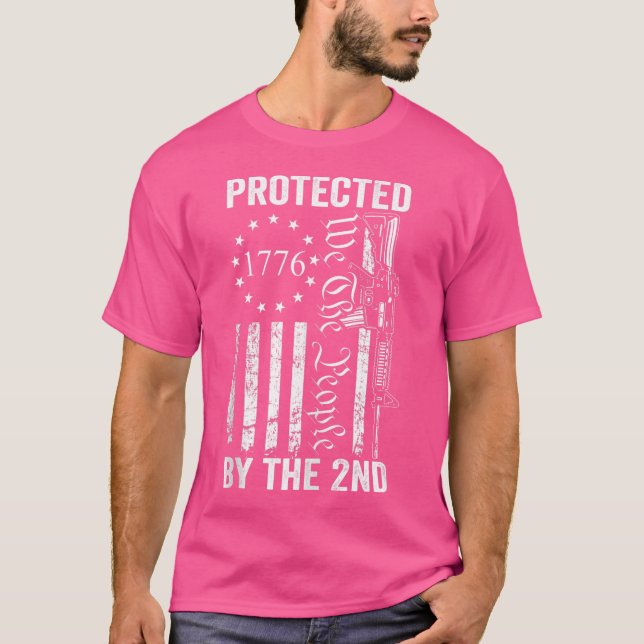 T-shirt Protégé Par Le 2E Amendement Nous Le Peuple Pro G (Devant)