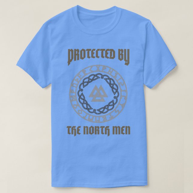 T-shirt Protégé par les hommes du Nord Viking (Design devant)
