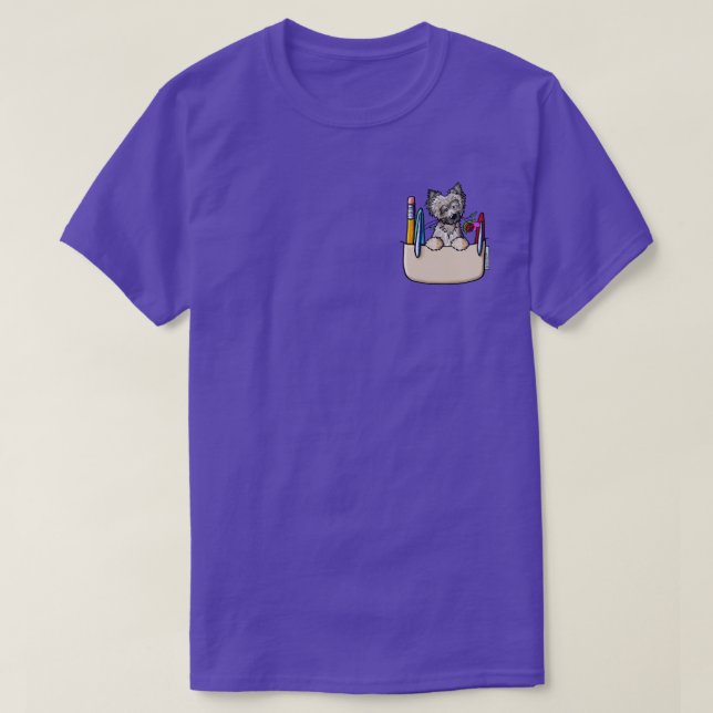 T-Shirt Protège-poche Cairn Terrier (Design devant)
