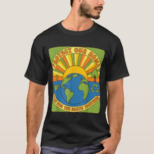 T-shirt Protégeons notre maison la terre ensemble éco-cons