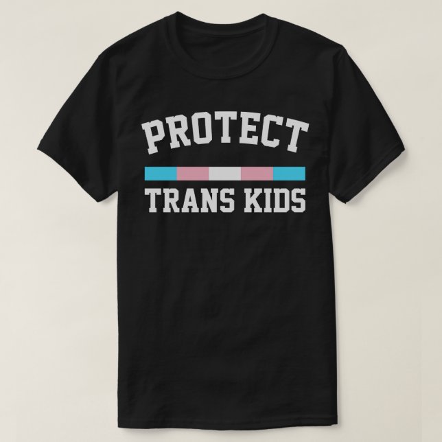 T-shirt Protéger la conception des droits trans des enfant (Design devant)