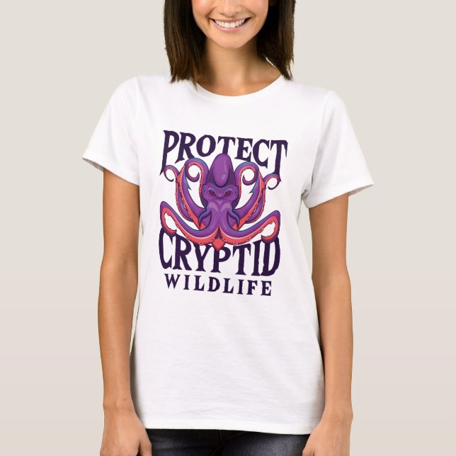 T-shirt Protéger la cryptozoologie de la faune cryptée (Devant)