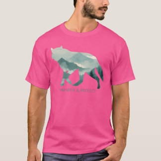 T-shirt Protéger la faune du parc national Loup