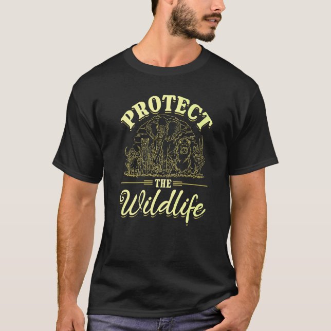 T-shirt Protéger La Faune Protection Animale Protec Animal (Devant)