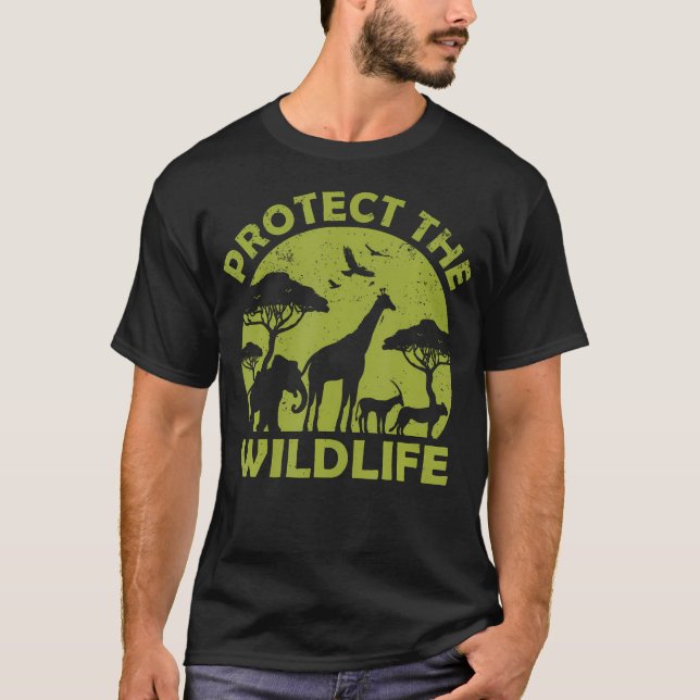 T-shirt Protéger La Faune Sauvage Sauver Le Changement Cli (Devant)