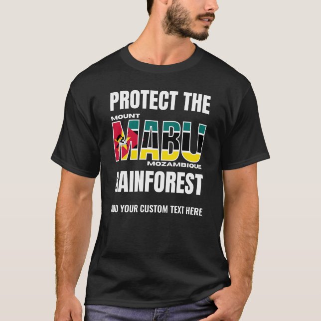 T-shirt Protéger la FORÊT DE PLUIE MABU (Devant)