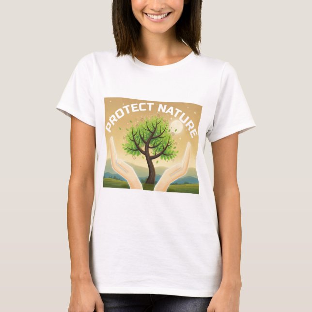 T-shirt Protéger la nature - Arbre mystique de la vie (Devant)