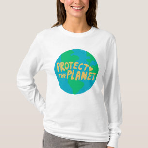 T-shirt PROTÉGER LA PLANÈTE SAVE EARTH Eco Green