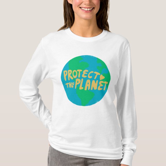 T-shirt PROTÉGER LA PLANÈTE SAVE EARTH Eco Green (Devant)