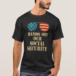 T-shirt Protéger La Sécurité Sociale Mains De Notre Sécuri