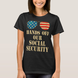 T-shirt Protéger La Sécurité Sociale Mains De Notre Sécuri