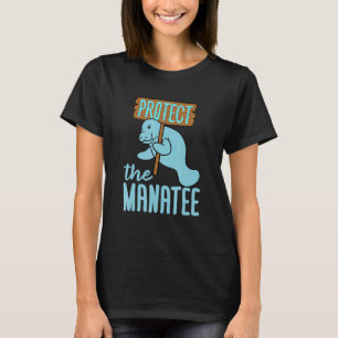 T-shirt Protéger la vache marine de pommes de terre flotta