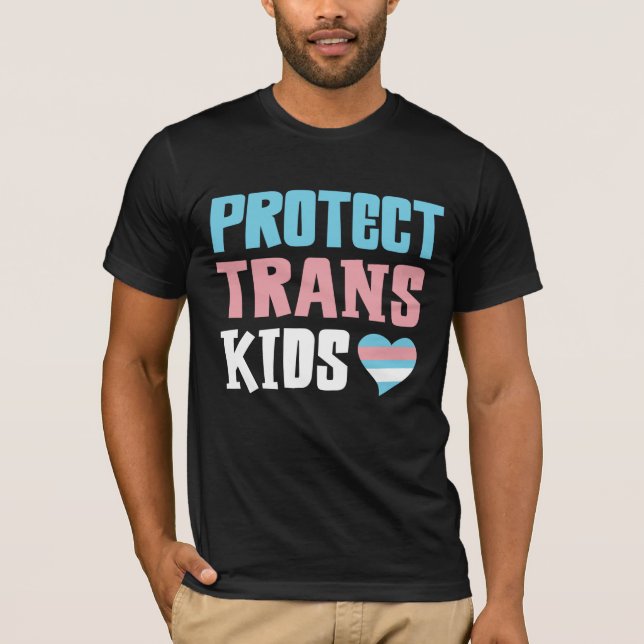 T-shirt Protéger le soutien aux enfants trans pour les tra (Devant)