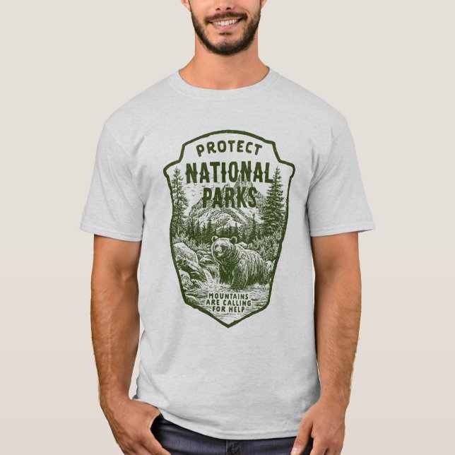 T-shirt Protéger le soutien Parcs nationaux Bear River Gra (Devant)