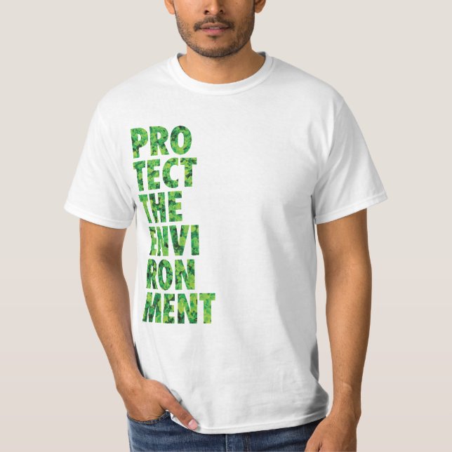 T-shirt Protéger l'environnement (Devant)