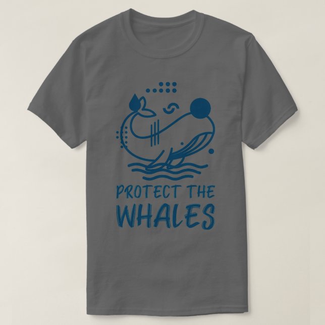T-shirt Protéger les activistes des animaux baleines (Design devant)