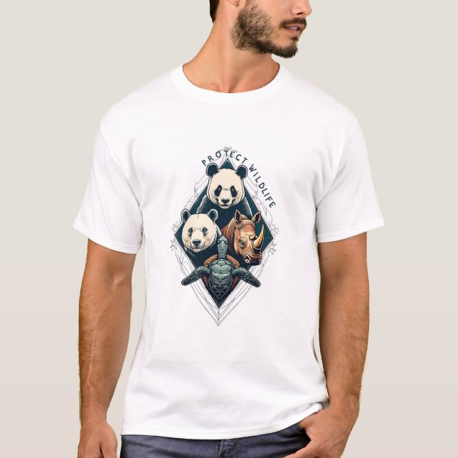 T-shirt Protéger les créatures de notre planète : un appel (Devant)