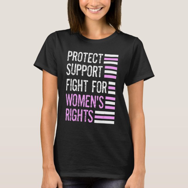 T-shirt Protéger Les Droits Des Femmes Lutter Pour La R De (Devant)