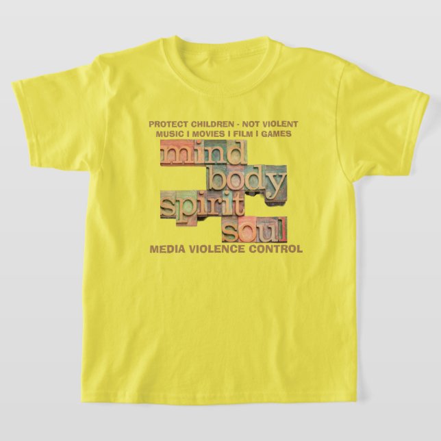 T-shirt Protéger les enfants Enfants Unisex Ylw Apron (Poser)