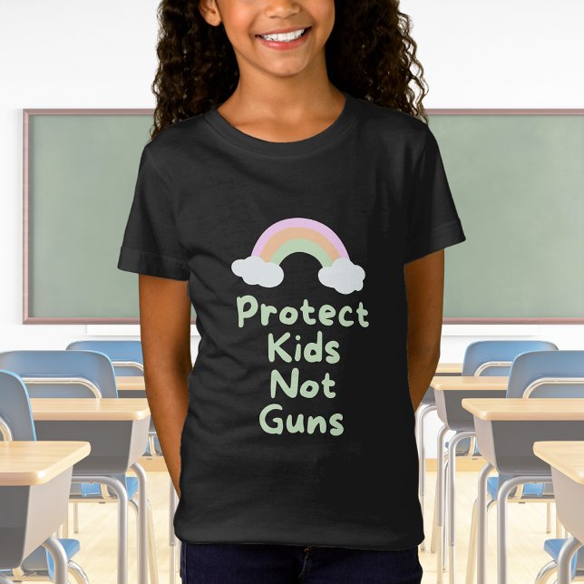 T-Shirt Protéger les enfants et non les armes à feu Word A (Créateur téléchargé)
