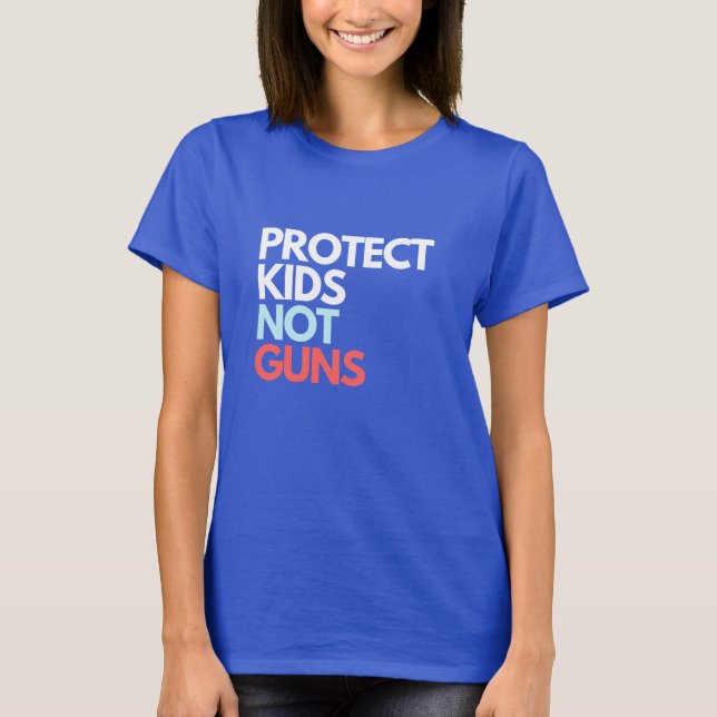 T-shirt Protéger les enfants et non les armes | Mettre fin (Devant)