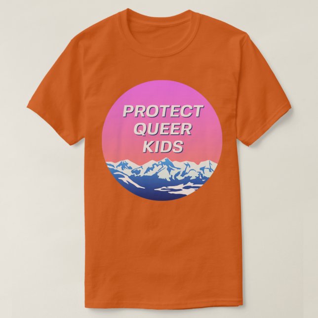 T-shirt Protéger les enfants homosexuels 1 (Design devant)