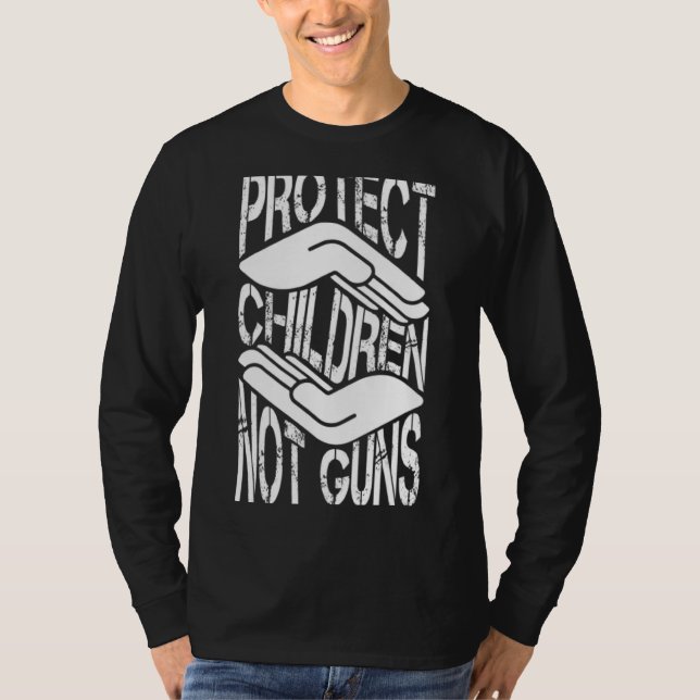 T-shirt Protéger les enfants non fusils 9 (Devant)