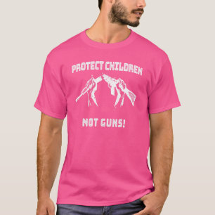 T-shirt Protéger les enfants non les armes Orange