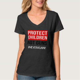 T-shirt Protéger les enfants non pas les armes assez mettr