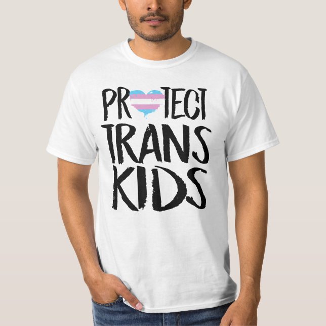 T-SHIRT PROTÉGER LES ENFANTS TRANS (Devant)
