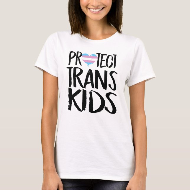 T-SHIRT PROTÉGER LES ENFANTS TRANS (Devant)