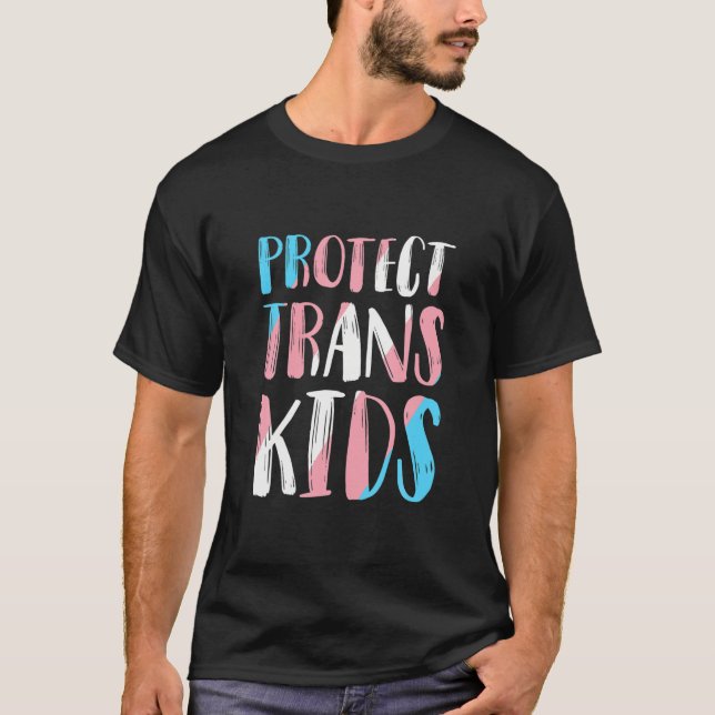 T-shirt Protéger les enfants trans LGBT Le design des droi (Devant)