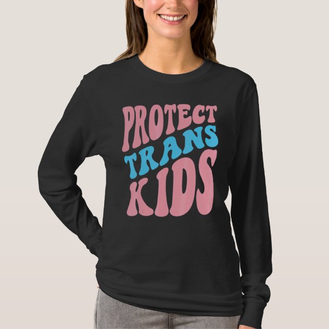 T-shirt Protéger les enfants trans Lgbt Trans Pride Transg (Devant)