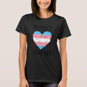 T-shirt Protéger les enfants trans Lgbtq Rainbow Pride Div