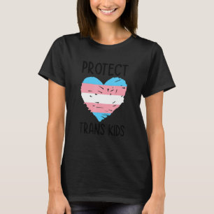T-shirt Protéger les enfants trans Lgbtq Rainbow Pride Div