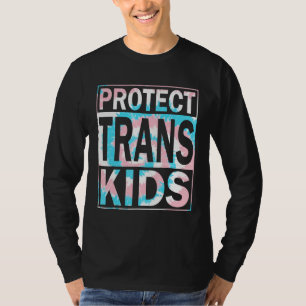 T-shirt Protéger les enfants trans LGBTQ Tie Dye Transgenr