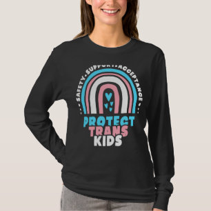 T-shirt Protéger les enfants trans Rainbow Trans Right son