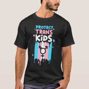 T-shirt Protéger les enfants trans Transgenre Flag Pride L