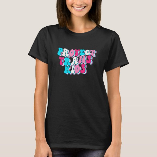 T-shirt Protéger Les Enfants Transgenres Lgbt Pride LGBTQ  (Devant)