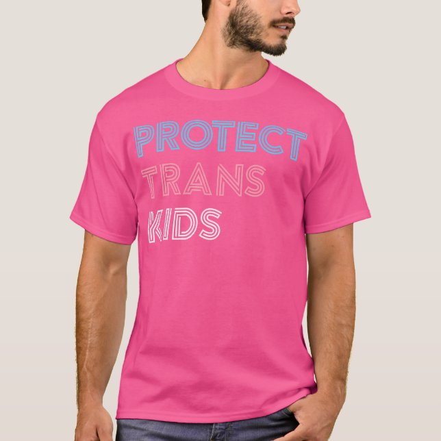 T-shirt Protéger Les Enfants Transgenres Lgbt Pride Tee (Devant)