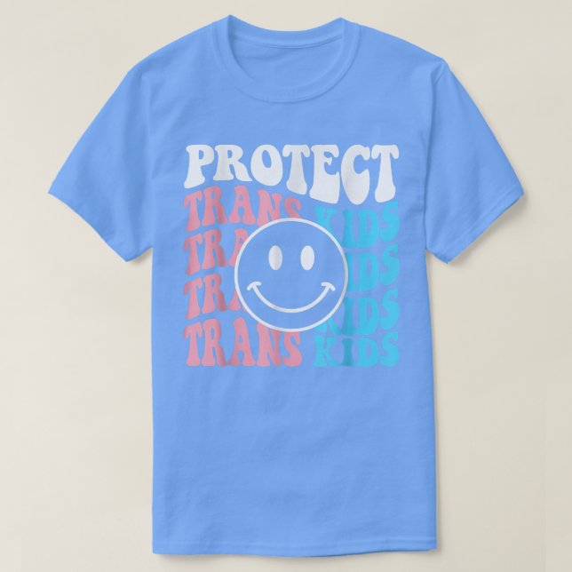 T-shirt Protéger les enfants transgenres LGBT Soutien tran (Design devant)