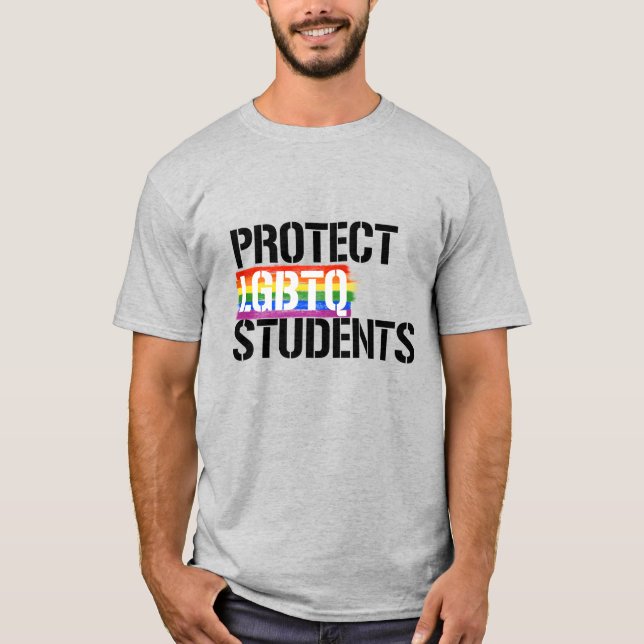 T-shirt Protéger les étudiants LGBTQ (Devant)