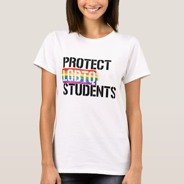 T-shirt Protéger les étudiants LGBTQ (Devant)