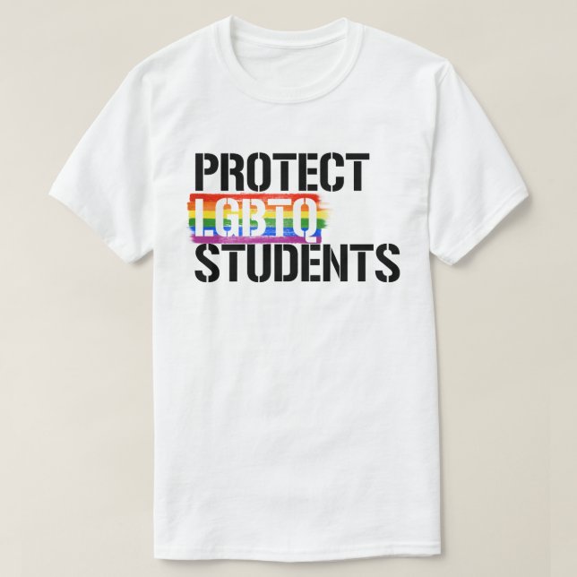 T-shirt Protéger les étudiants LGBTQ (Design devant)