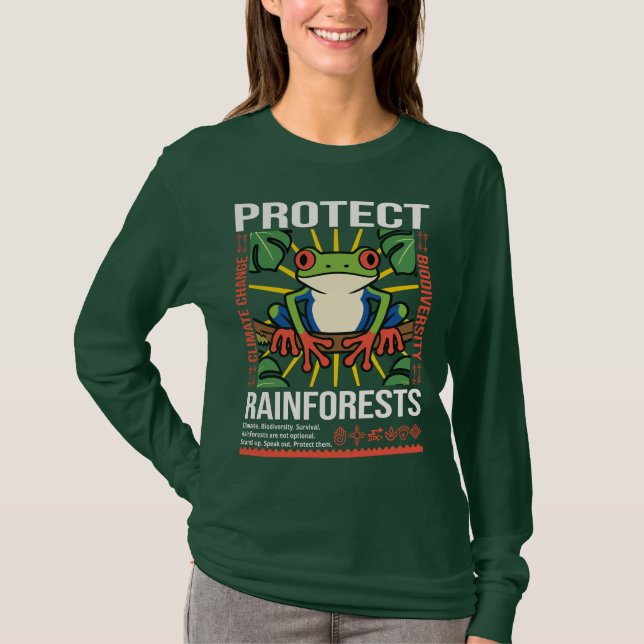 T-shirt Protéger les forêts tropicales Sensibilisation De  (Devant)