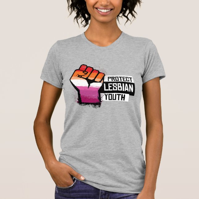 T-shirt Protéger les jeunes lesbiennes (Devant)